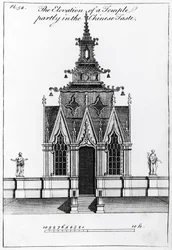 The Elevation of a Temple Partly in the Chinese Taste, from New Designs for Chinese Temples, published 1750-52